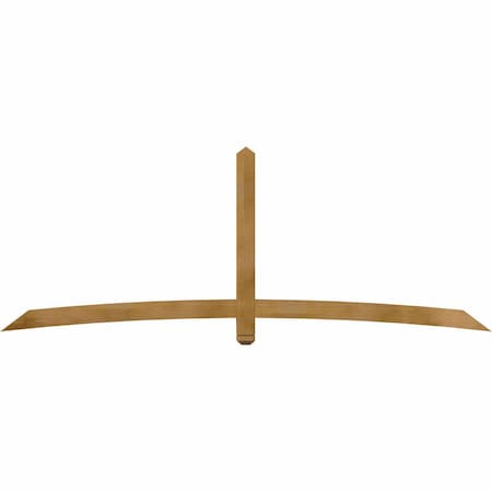 Ekena Millwork Bellingham Rough Sawn Timber Gable Bracket, Western Red Cedar, 108"W x 40"H x 4"D x 4"F, 9/12 Pitch GBW108X40X0404BEL00RWR